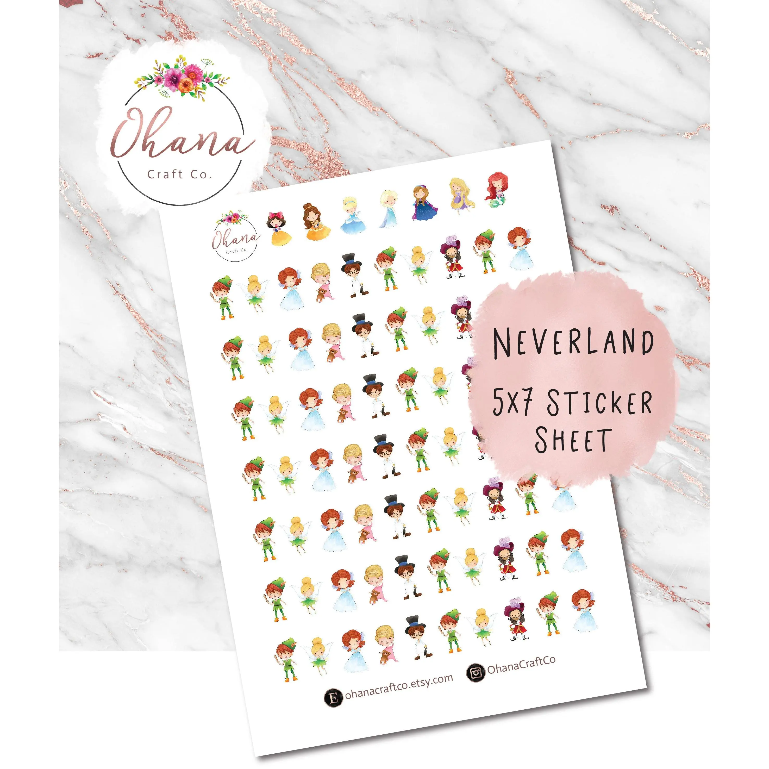 Peter Pan Planner Stickers ~ Magically Inspired  | Life Planner | EC | Erin Condren | Happy | Ring | Disc | Neverland | Tink | Wendy |