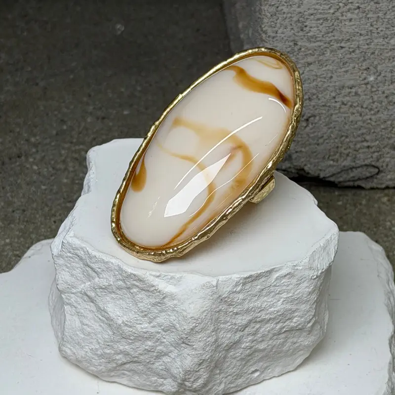 Ethereal Statement Ring Expandable Up To Size 10