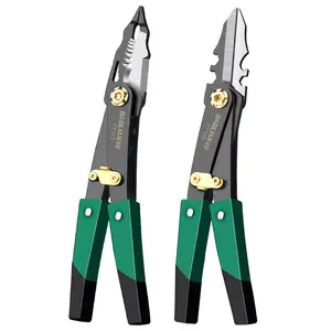 Dual-Head Multi-Function Scissors, High Hardness Deformable Flip Two-In-One Wire Stripping Tool, Quick Powerful Cutting Instrument