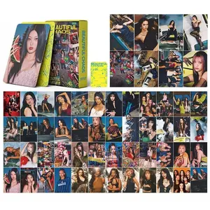 55PCS Kpop Female Group HD Support Cards Set, K-Pop Fans' Photocard Collection Card, Style Creative Decorative Card, LOMO card,Perfect Gift for Collectors