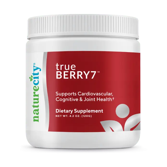 NatureCity TrueBerry7 Super Fruit Drink Mix - 7 Antioxidant-Rich Berries for Immune Defense, Energy and Skin Health - Natural Berry Flavor Powder - Vegan, Non-GMO - 30 Servings