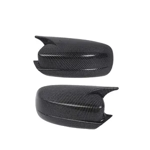 For Dodge Charger 2010+ ABS Door Mirror Rearview Cover Trim UV Resistant Car Exterior Decoration High-Quality Materials Perfect Fit Easy DIY Installation