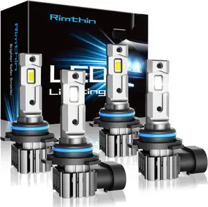 rimthin H11 9005 Bulbs Combo, 6000K White H9/H8/HB3 Fog Bulbs, Plug and Play, Pack of 4