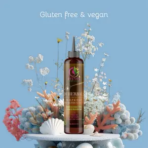 Hiwi Organic 20 Herbal Blend Scalp & Hair Strengthening Oil for Longer Fuller Thicker Healthier Hair Gluten Free & Vegan