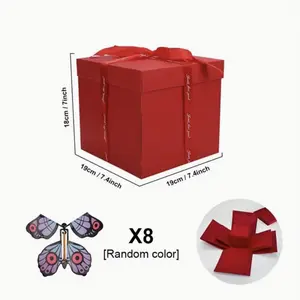 Birthday Day Gift Box Butterfly Explosion