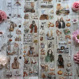 Autumn In Your Heart Precut PET Tape- Reggie