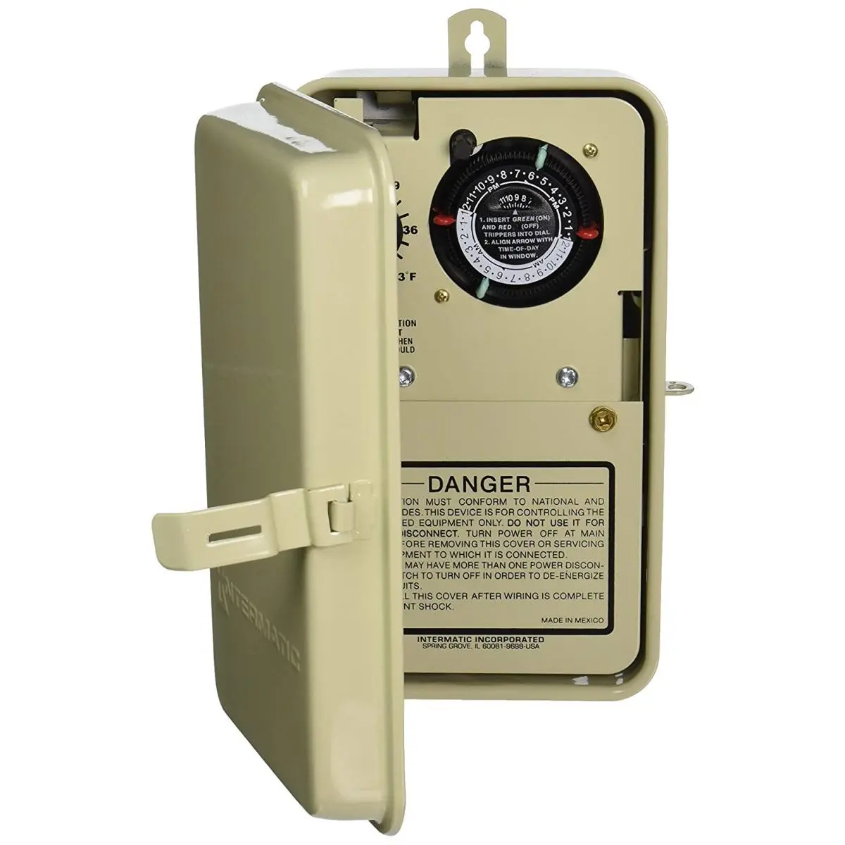 212 MAIN PF1103T Freeze Protection Control Timer - Adjustable Thermostat for Pool & Spa Plumbing, 120-240V Automation for Below-Freezing Temperatures