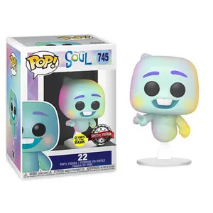 Funko Pop! 22 Glow in the Dark, Soul 745 - Special Edition Exclusive Vinyl Figure in PopShield Protector