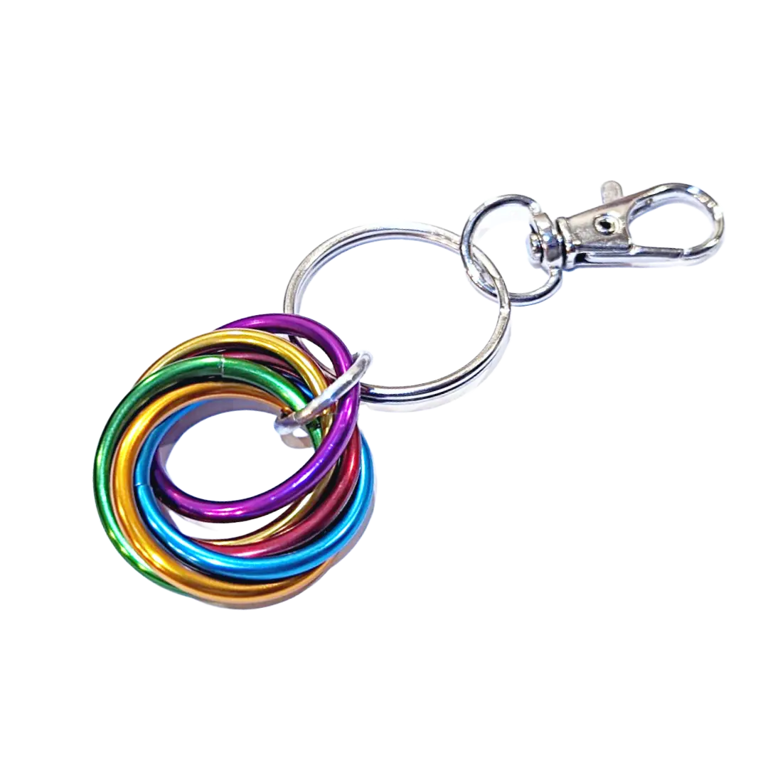 Möbii Fidget Keychain PRIDE Collection: Discreet Stress Relief Fidget Keychain