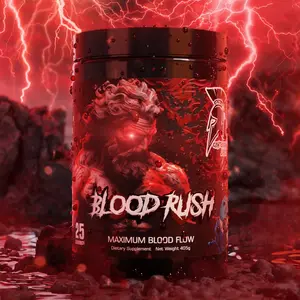 Blood Rush PUMP Supplement – Centurion Labz Non-Stim Pre Workout – 25 Servings – Citrulline Malate, Glycerol, Arginine AKG, Agmatine & NitroRocket – Caffeine Free Nitric Oxide Booster for Muscle Pumps, Vascularity & Fullness
