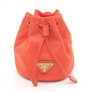 Pre-owned PRADA Nylon Small Leather Goods Re Charm