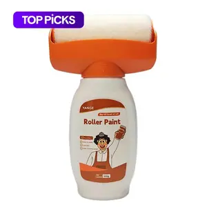 Wall Repair Roller Paint, 500g Household Water-Based Latex Paint Roller with Brush Head, DIY Renovation Wall Spackle Roller Tool for Home #GLOBAL PICKS