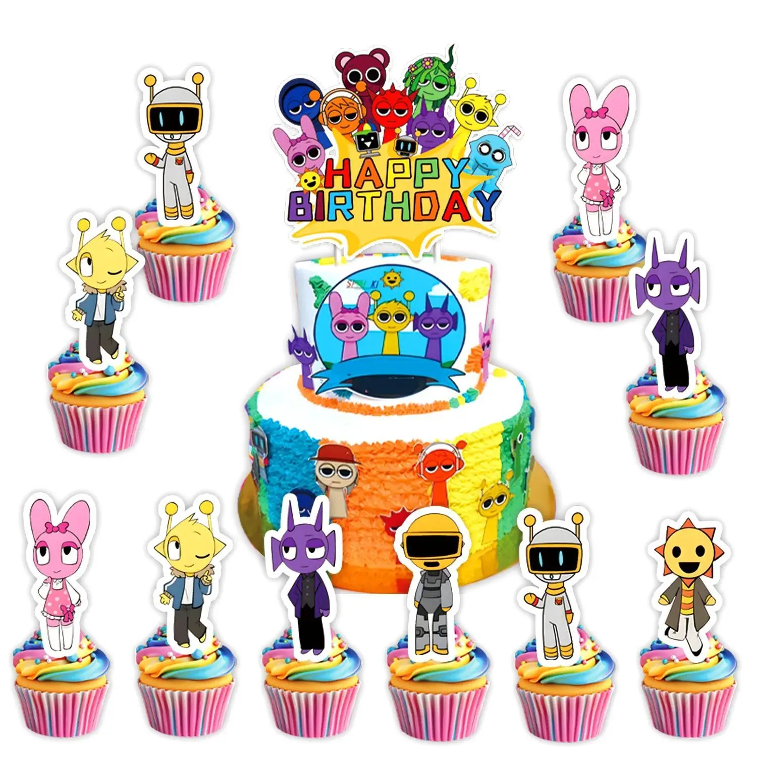 Cake topper-25PCS