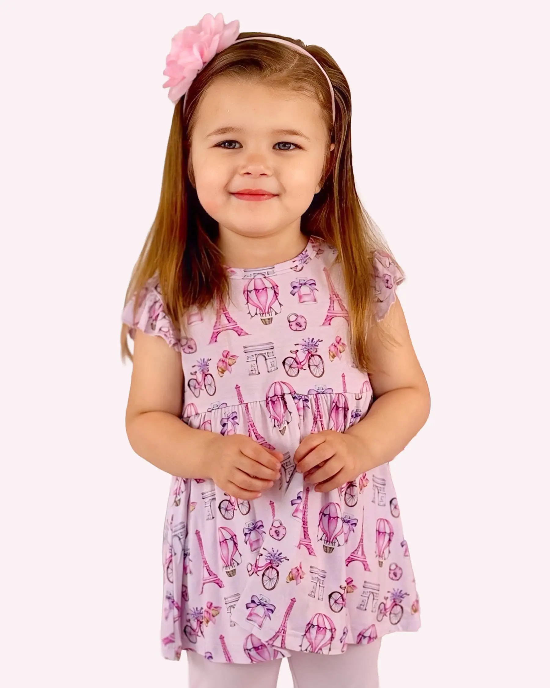 Emilia Peplum & Ruffled Leggings Set