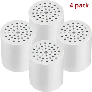 4 Pack 20 Stage Shower Filter Replacement Cartridge with Vitamin C for Hard Water Purification & Effective Filtration