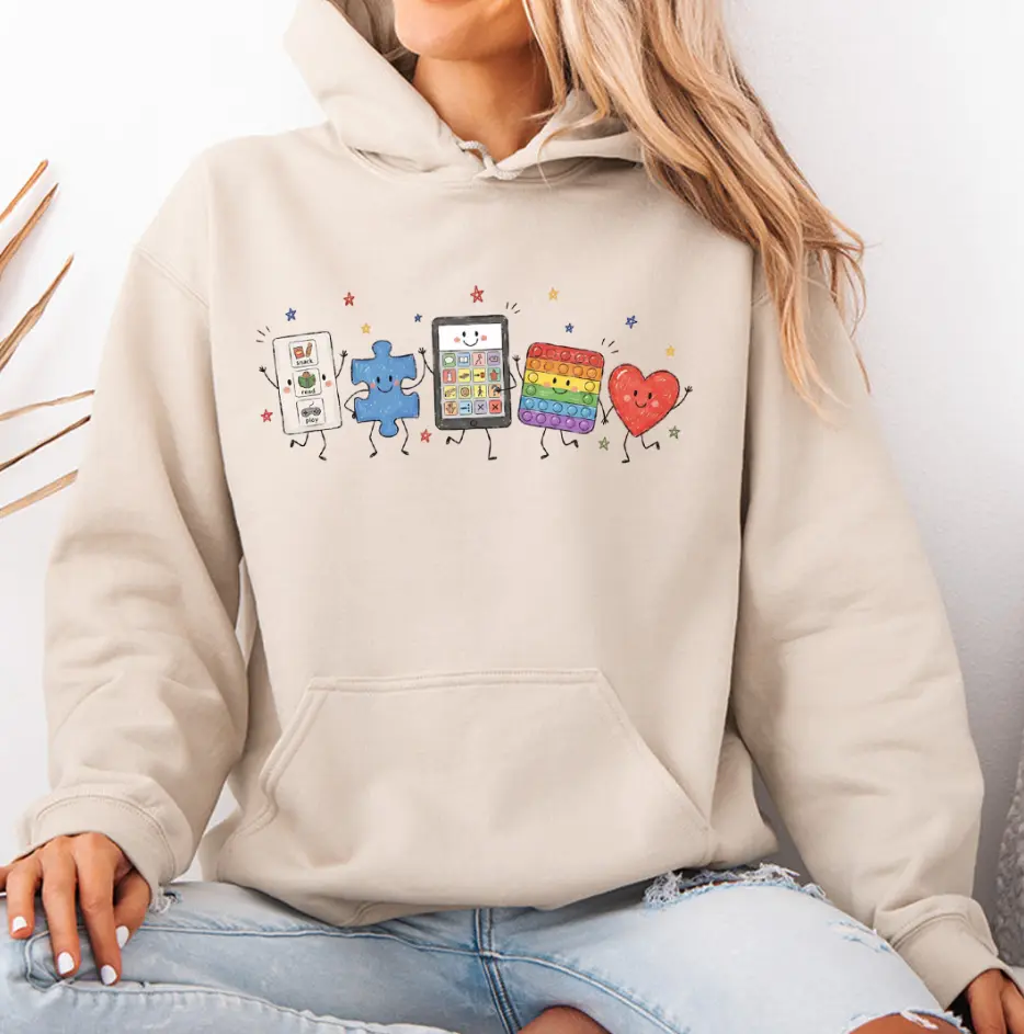 Special Education Teacher Hoodie, Autism Awareness Sweatshirt, Cute SPED Gift, Cozy SPED Teacher Tee, Autism Acceptance Inclusive Shirt
