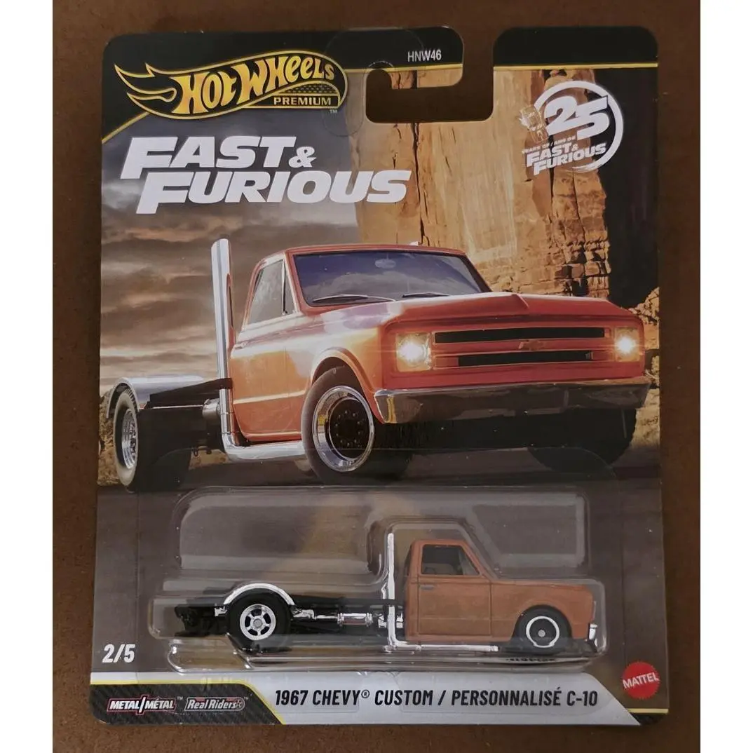 Hot Wheels 1967 Chevy Custom C-10 Fast & Furious 25th Anniversary Edition HNW46 Die-Cast Model Car