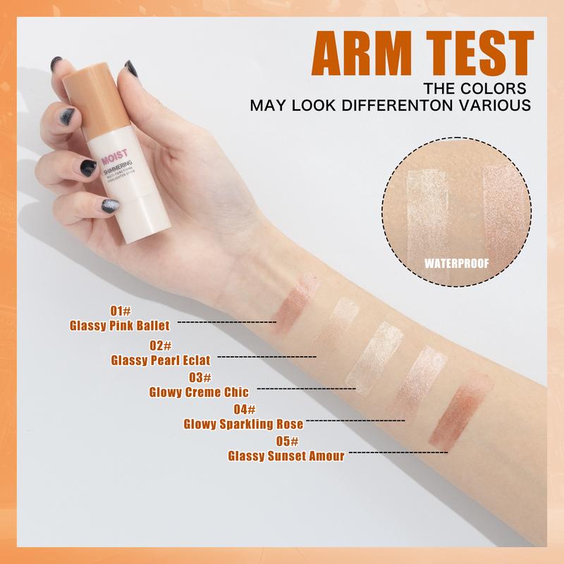Radiant Glow Highlighting Stick - Moisturizing & Luminous Cream-Based Contouring Stick for Flawless Finish - Portable & Easy Application for Everyday Use