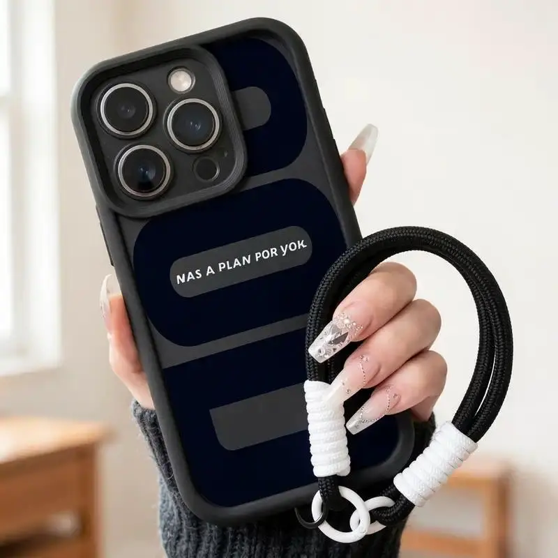 God Has A Plan Pattern Phone Case with Wrist Strap, Soft Silicone,Fully Protected and Shockproof For iPhone 17 16 15 Pro Max 14 13 12 11 X Plus Air Pink Girl Mini 17E Dios