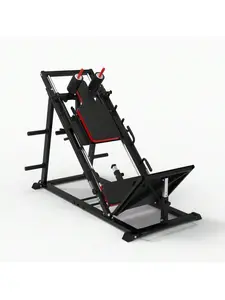 Hack Squat Leg Press Machine , 2-In-1 Professional Adjustable Leg Exercise Machine With Linear Bearing, Weight Storage Posts, , 1500 LBS