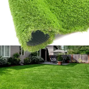 #LowMaintenanceDecor #OutdoorDecor Luxury UV-Protected Artificial Grass Rug - 1.38" Realistic Soft Fake Lawn for Indoor/Outdoor Garden, Balcony, Patio & Dog Area