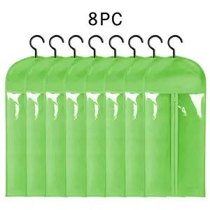 8//12PCS Wig Storage Bags with Hanger, Wig Storage for Multiple Wigs,Breathable and Easy Carry Home Hair Travel Use