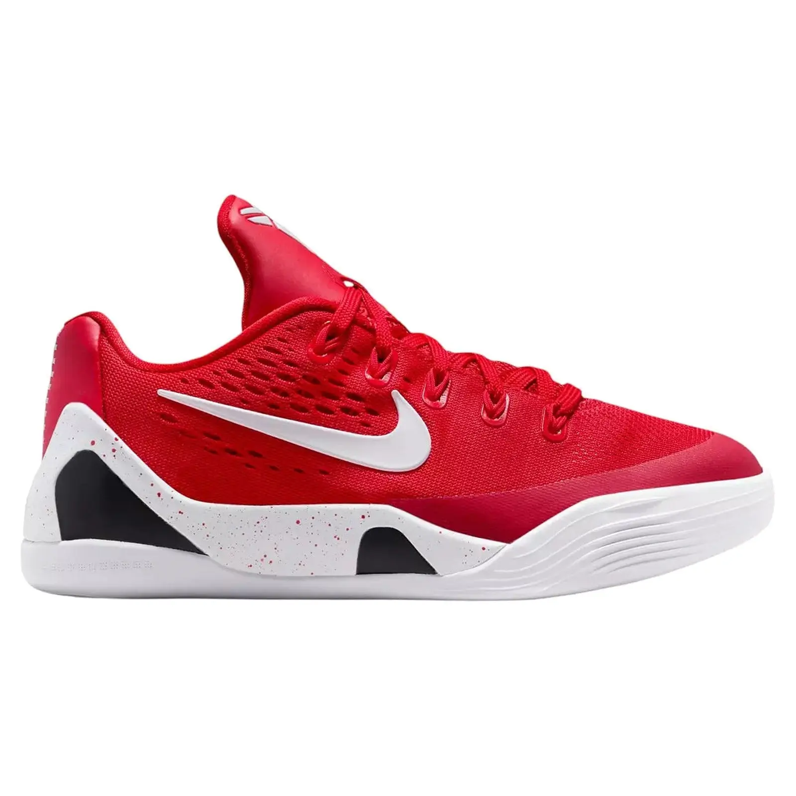 NIKE Kobe 9 EM Low Mesh Hoopshoes for Boys in University Red - Authentic Lace Up Sports Shoe, Size US 3.5Y / 5W (FV3607-600), Ready To Ship, Youth Boys, Authenticity Guaranteed