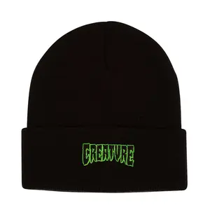 Creature Skateboards Outline Logo Beanie (Black)