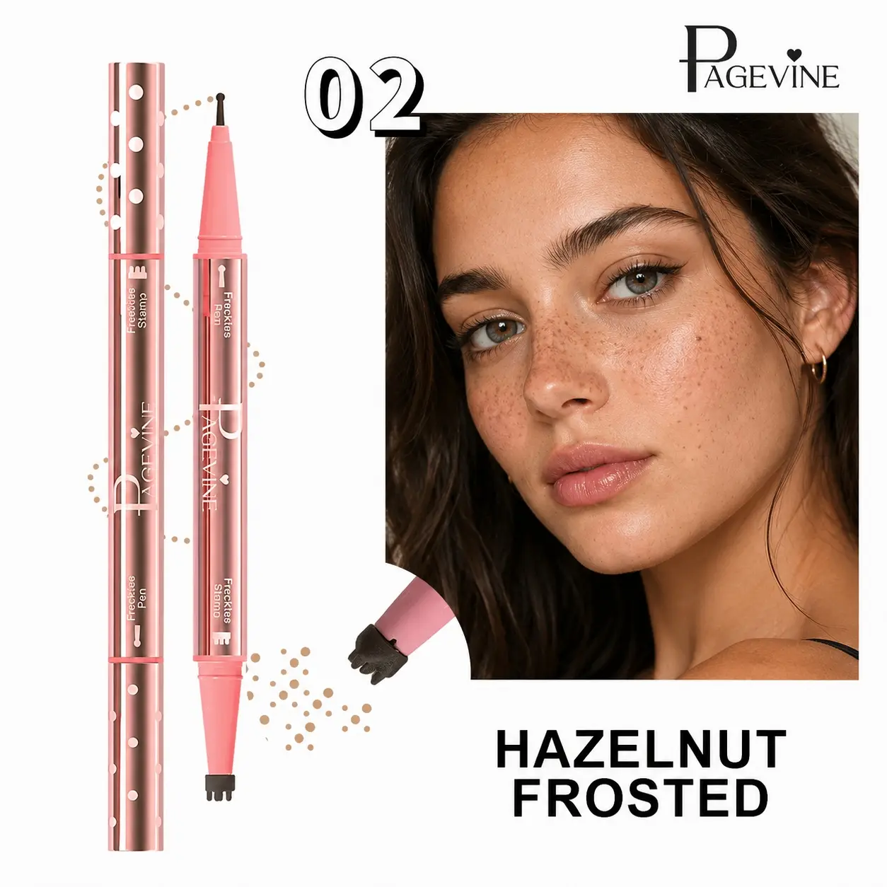 Waterproof Freckle & Beauty Dot Pen – Double-Ended 5-Dot & Single-Dot Stamp, Long-Lasting, Waterproof, Smudge-Proof, Realistic Sun-Kissed Freckles, Quick & Easy Makeup, TikTok Trending, Must-Have Beauty Tool, Beginner-Friendly, Summer Glow, Selfie-Ready