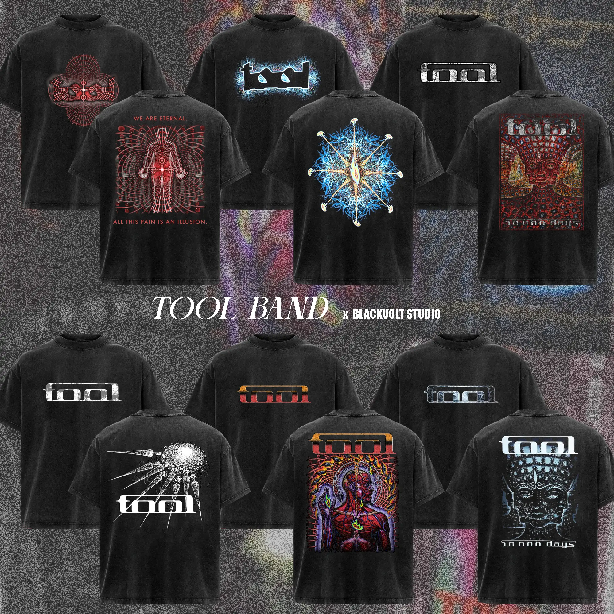 [COLLECTION] TOOL Band T-Shirt Collection, Dark Psychedelic Progressive Metal Graphic Tee, Sacred Geometry Alternative Rock Shirt, Spiritual Anatomy Aesthetic Merch, Gift for TOOL Fans, Unisex Merch for Men & Women