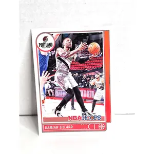 Damian Lillard Basketball Card 2021 Panini Hoops No. 61