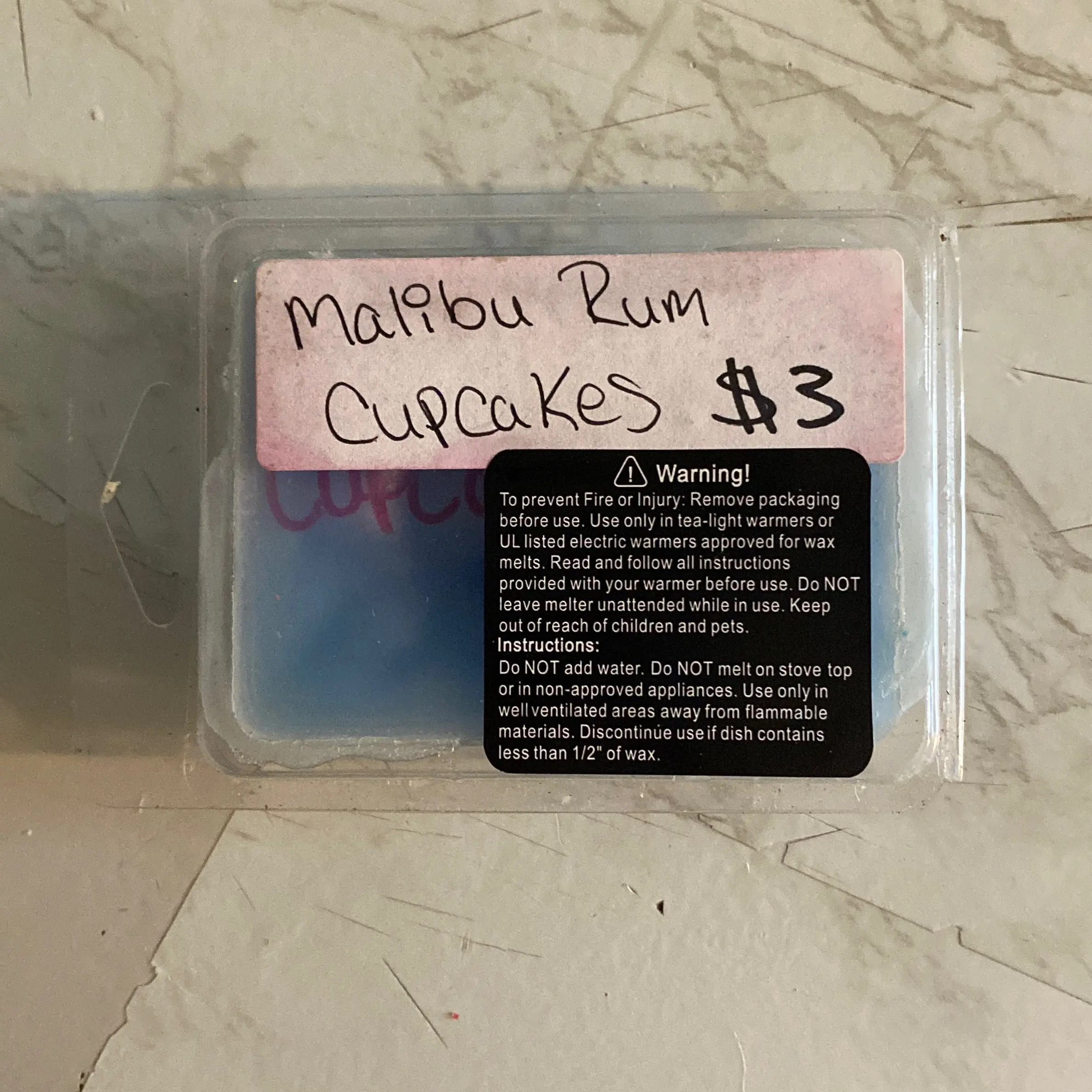 Malibu rum cupcakes wax melts