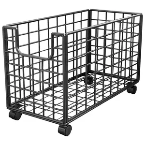 Stuffed Animal Organizer with Wheels Plush Storage Organizer Metal Kids Storage Bins Stuffed Animals Storage Bin for Kids Room Playroom Plush