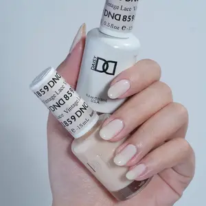 DND 859 Gel and Lacquer Duo nail care nail art sheer color