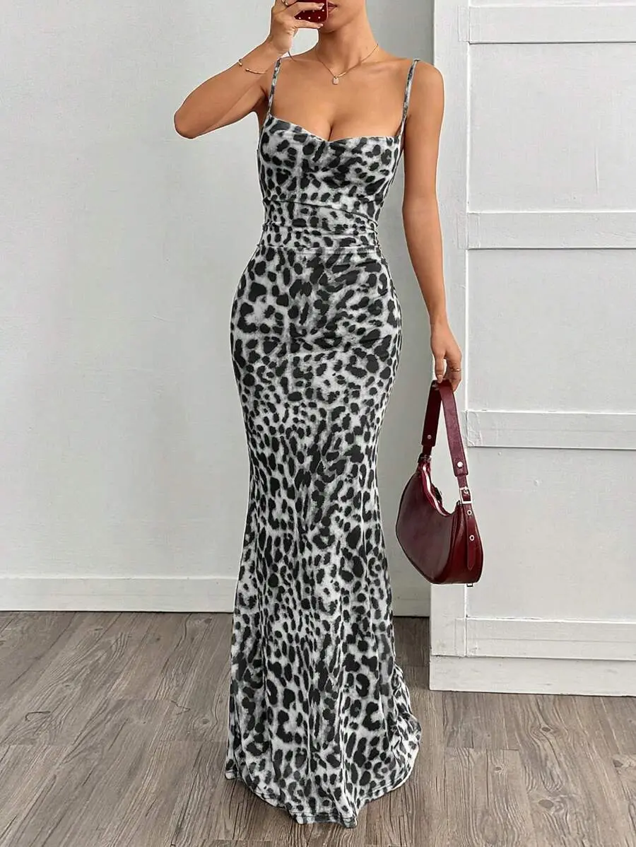 black and white leopard print maxi dress Boys' Black Pinstripe Suit with Vest, Red Tie and Red Pocket Square –  Oasislync main image 0