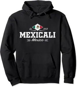 Mexicali Mexico Pullover Hoodie - Kadashya Shop 25B0D1P813HL
