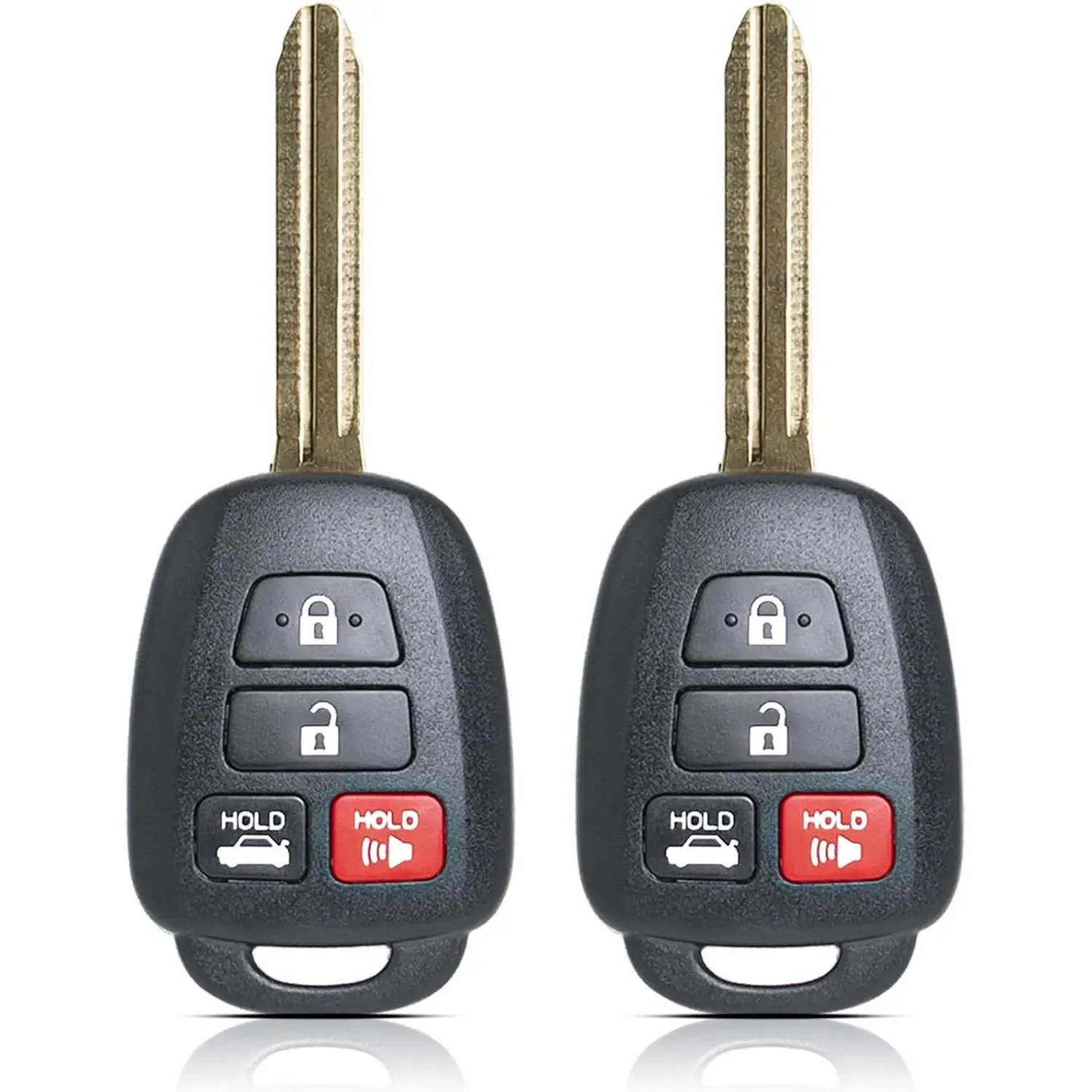 Key Fob Remote Replacement Fits for Toyota Corolla 2014-2019/Camry 2014-2017/Tacoma 2016-2018 HYQ12BDM Keyless Entry Remote Control HYQ12BEL 89070-02880 H Chip(Pack of 2)