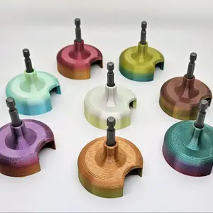 Rainbow Colored Addi Power Screwdriver Knitting Machine Crank Handle Adapter