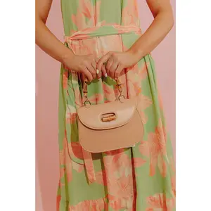 Brunch Voyage Faux Leather Purse In Iced Latte