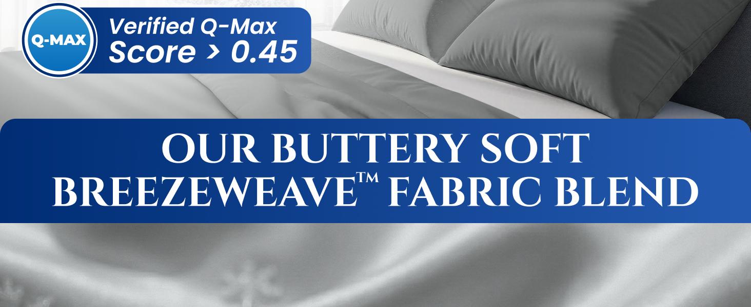 SLEEPHORIA Cooling Pillow Cases for Hot Sleepers, 2 Pack Standard Size Cool Pillow Case Cover with Durable Zipper, Silky Soft & Stays Cool All Night, Gentle on Hair & Skin