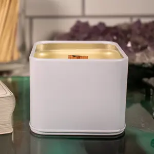Ostara Blooms Rose Candle wood  wick