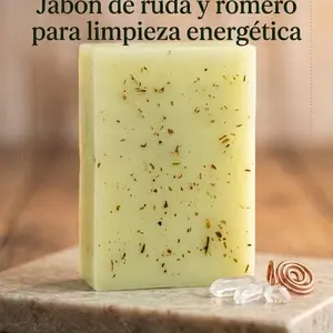 Natural Rue-and-Rosemary-Infused Body Care Cleanser Bar Soap, 3.5oz, Moisturizing Hydrating Scented Option