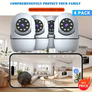 4pcs Indoor Wireless Security Camera 355 Pan Tilt Night Vision Motion Detection Two Way Talk Baby Pet Monitor 24 5G WiFi Cloud Max 256G SD Storage Alexa Compatible