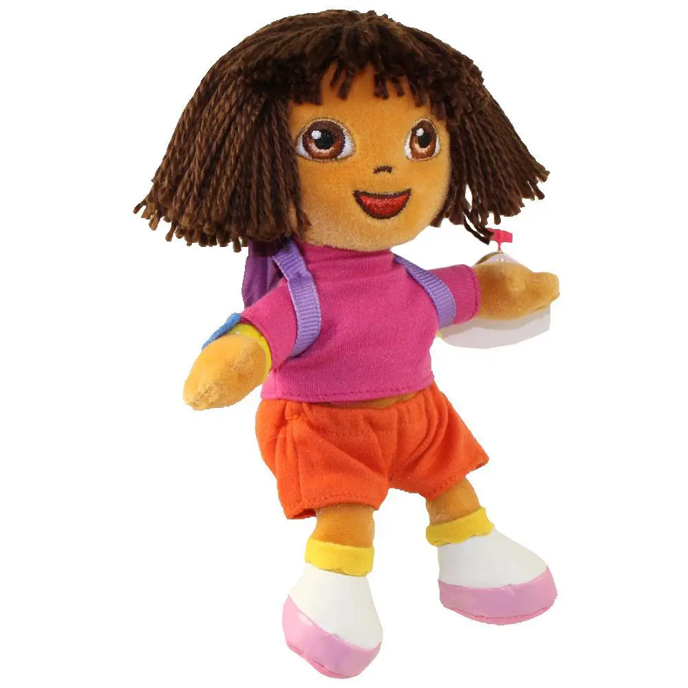 TY Beanie Baby - DORA the Explorer (Yarn Hair Version) (7.5 inch) (2006) - MWMTs