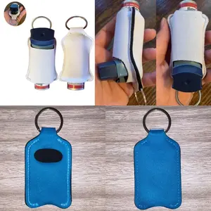 Solid blue inhaler holder keychain for purse/ bag new