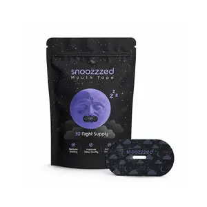snoozzzed Mouth Tape for Sleeping - (30 Night Supply) Reduces Snoring, Restful Sleep, Hypoallergenic Sleep Aid Comfort, Skincare Mouthtape Mask