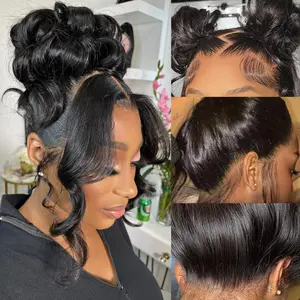 KissLove Pre-Everything Invisi-Drawstring 360 Lace Wig Body Wave Glueless Full Transparent Lace Frontal Wig 250% density Human Hair Ready to Go Wig  #TikTokShopfalldealsforyou