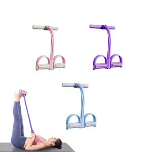 6-Tube Pedal Resistance Band | Multifunctional Exercise Tension Band for Home Gym | Full Body Workout Equipment