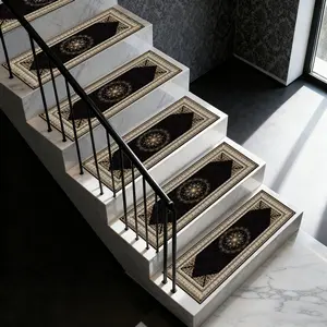 Non-Slip Stair Carpet, Stair Runner, Step Protection Carpet, Decorative Bordered Stair Mat for Home Decoration & Bedroom Accessories - Suitable for Indoor, Outdoor Stairs & Multiple Scenarios