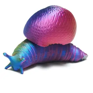 3D printed snail model toys, flexible joint animal doll statues, home and office desk decorations, holiday surprise gifts Decorative Ornaments